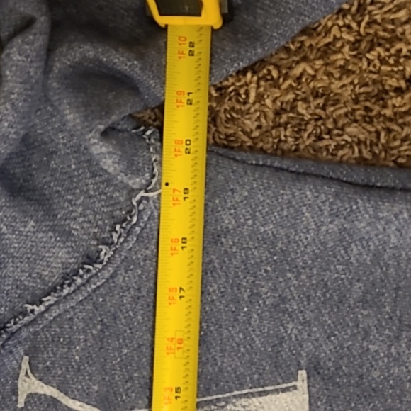 PINK Victoria's Secret distressed blue gray soft pullover top great condition !! - Picture 8 of 11